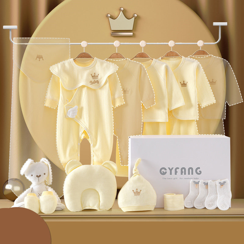 Flag Village Baby Clothes Autumn And Winter Newborn Gift Box Set