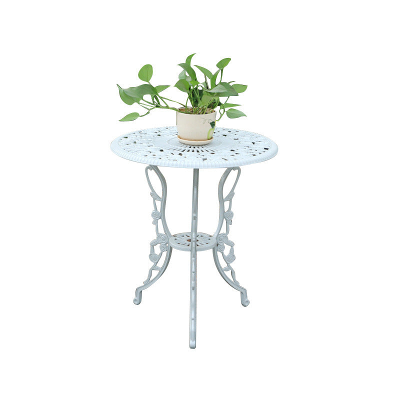 Flag Village Outdoor Iron Table And Chair Courtyard Balcony Dining Chair Three-piece Set Combination