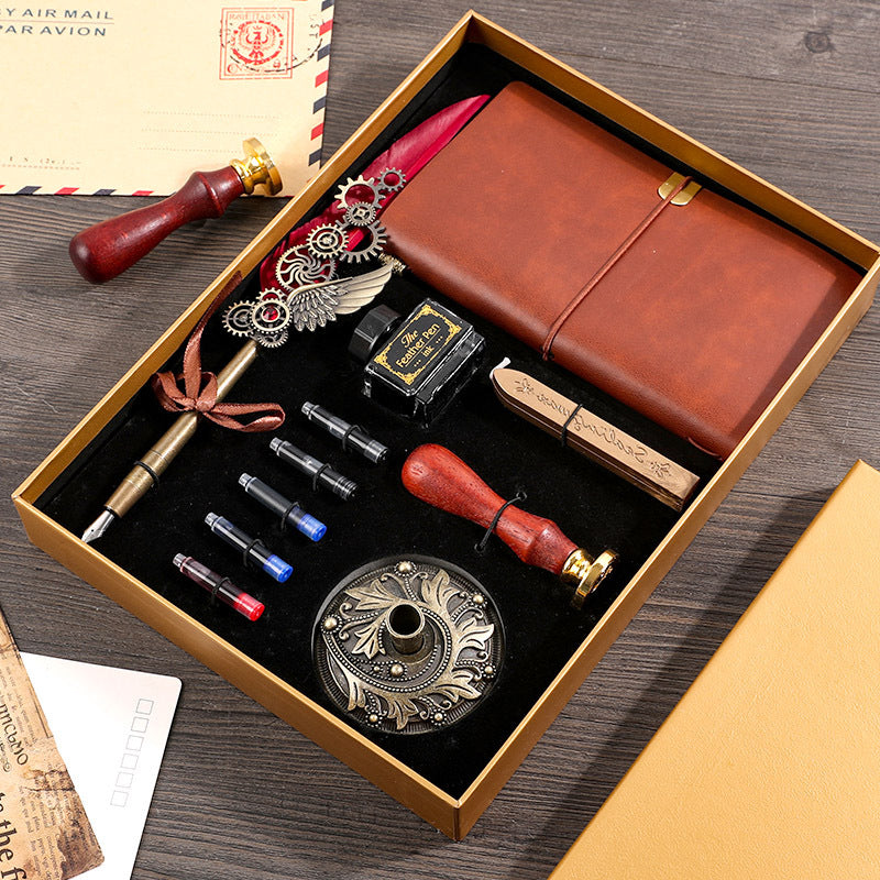 Flag Village Retro Notebook Gift Box Set For Boys And Girls