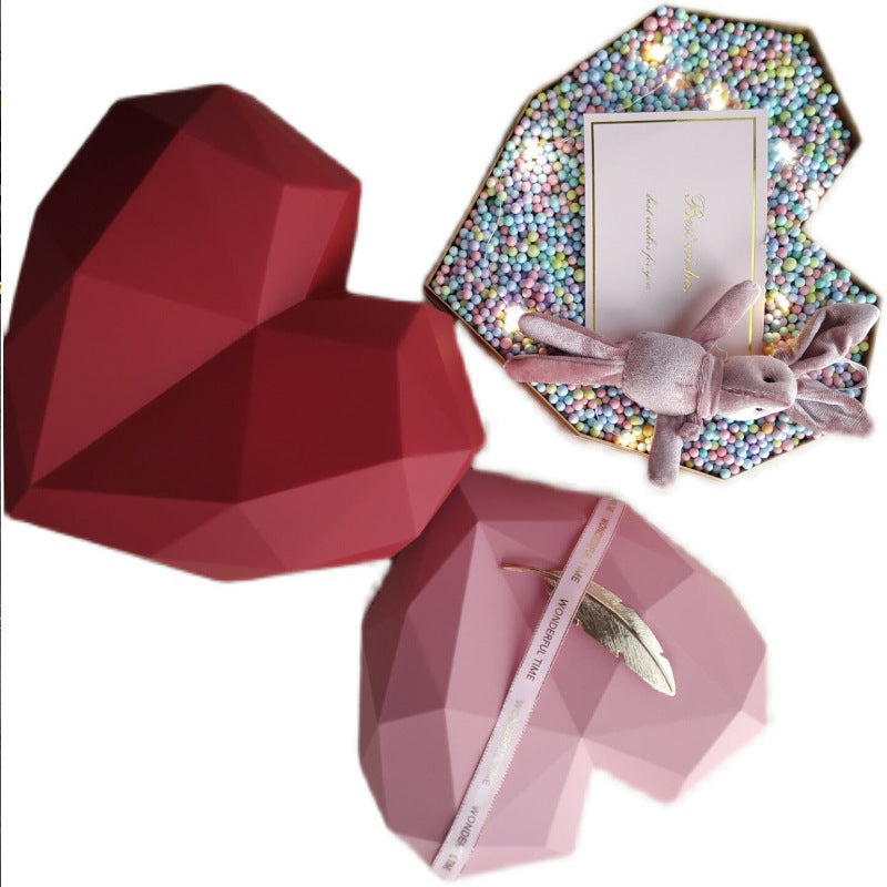 Flag Village Christmas Heart-shaped Gift Box