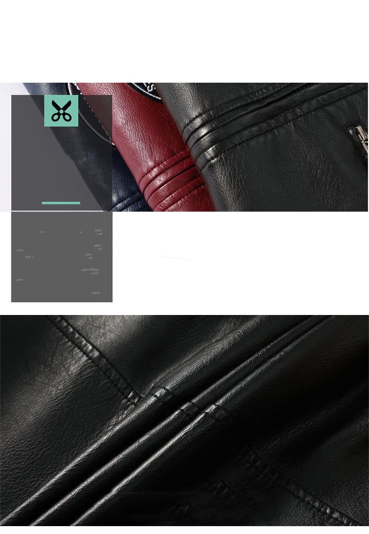 Flag Village Men's Leather Street Motorcycle Racing Suit Racing suit