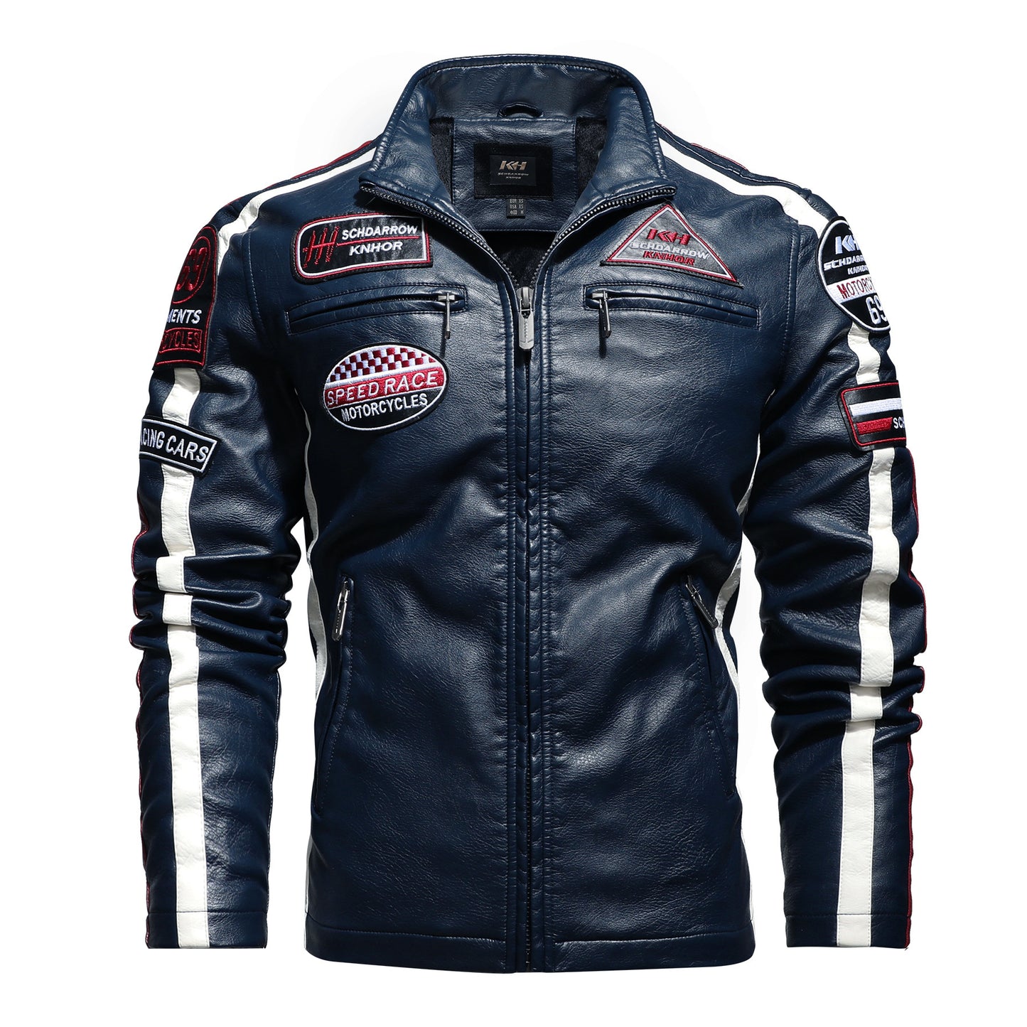 Flag Village Men's Leather Street Motorcycle Racing Suit Racing suit