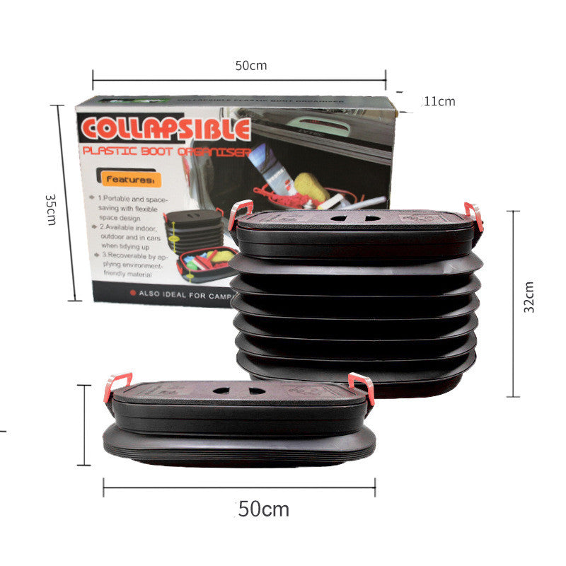 Flag Village outdoor Retractable Car Garbage Can Dustbin Organizer Storage Fishing Bucket
