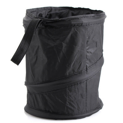 Flag Village Foldable Car Trash Can Storage Bucket Seat Back Storage Bag Car Interior Supplies