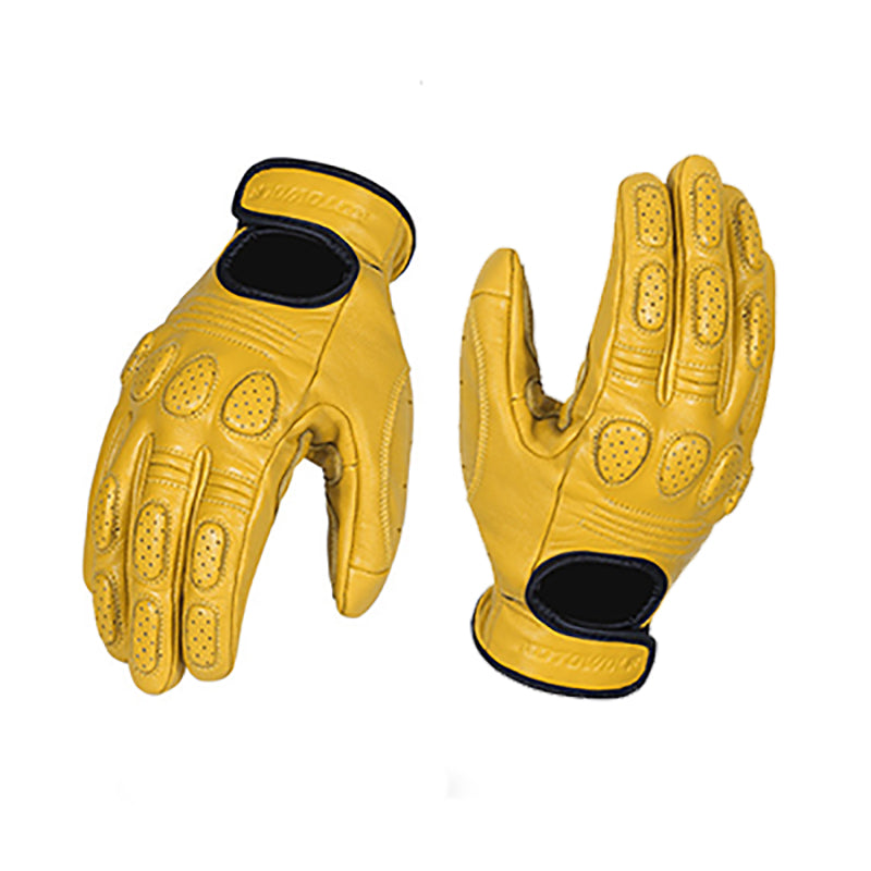 Flag Village outdoor Off-road Racing Protective Motorcycle Leather Gloves