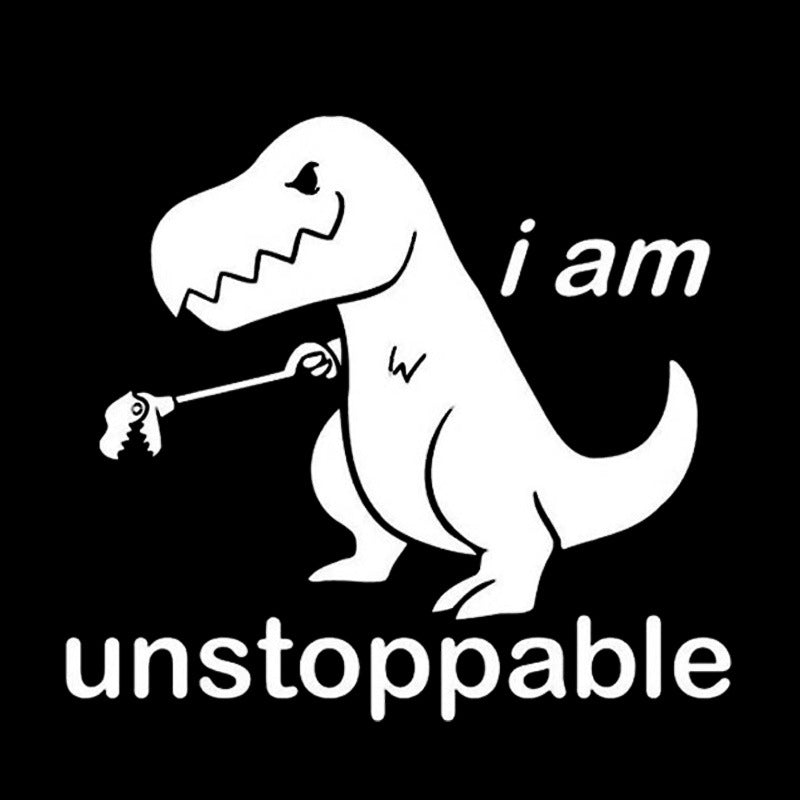 Flag Village Cute Cartoon Dinosaur Car Sticker 15CM