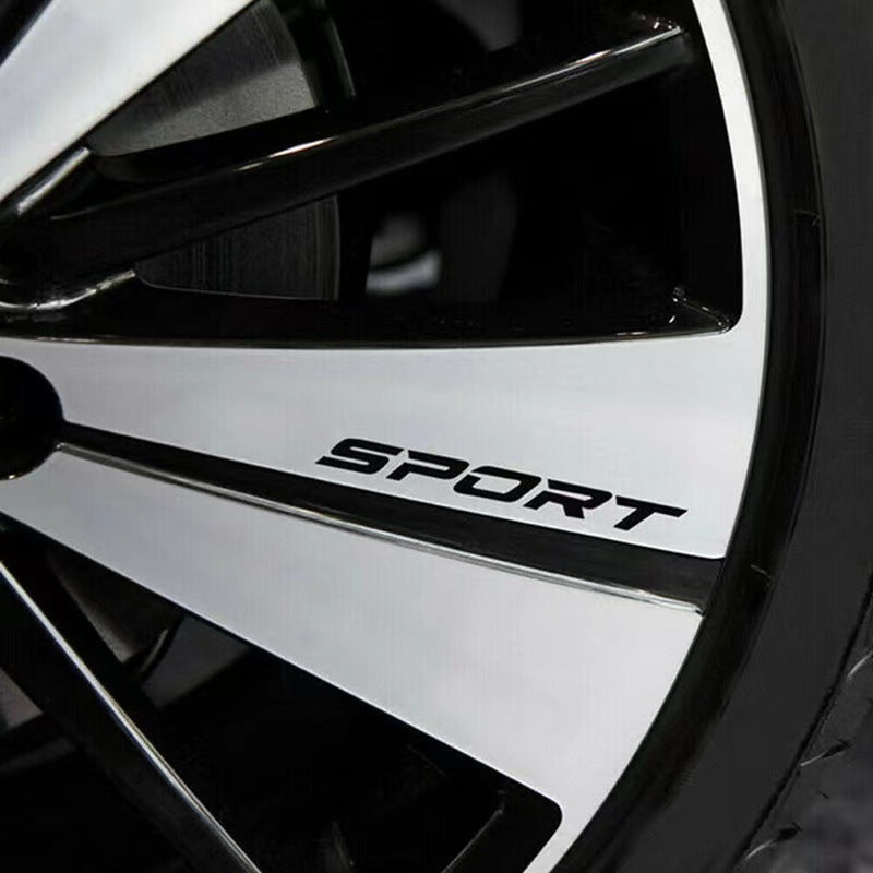 Flag Village outdoor Car Stretch SPORT Sticker Modification Sticker 13CM