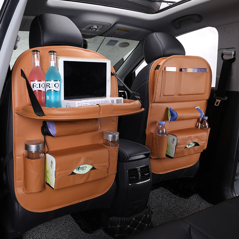 Flag Village Leather Car Seat Back Hanging Bag Car Storage Bag
