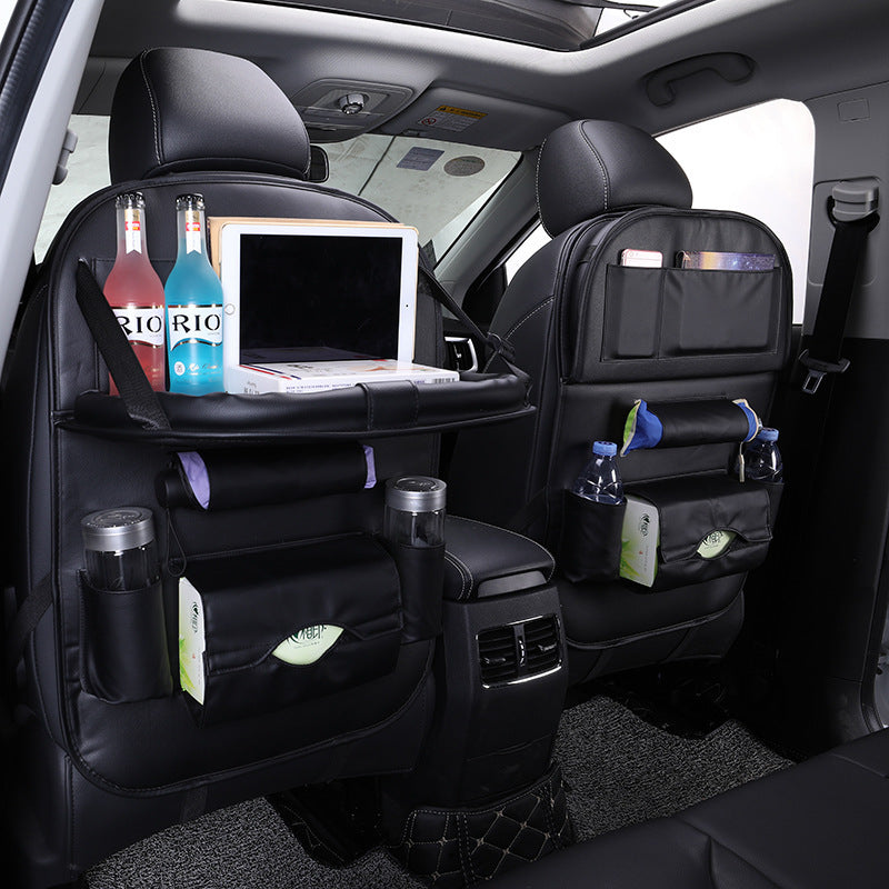 Flag Village Leather Car Seat Back Hanging Bag Car Storage Bag