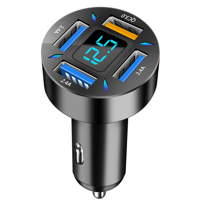 Flag Village Four-port Car Charger 4 Port USB Car Charger 7000MA