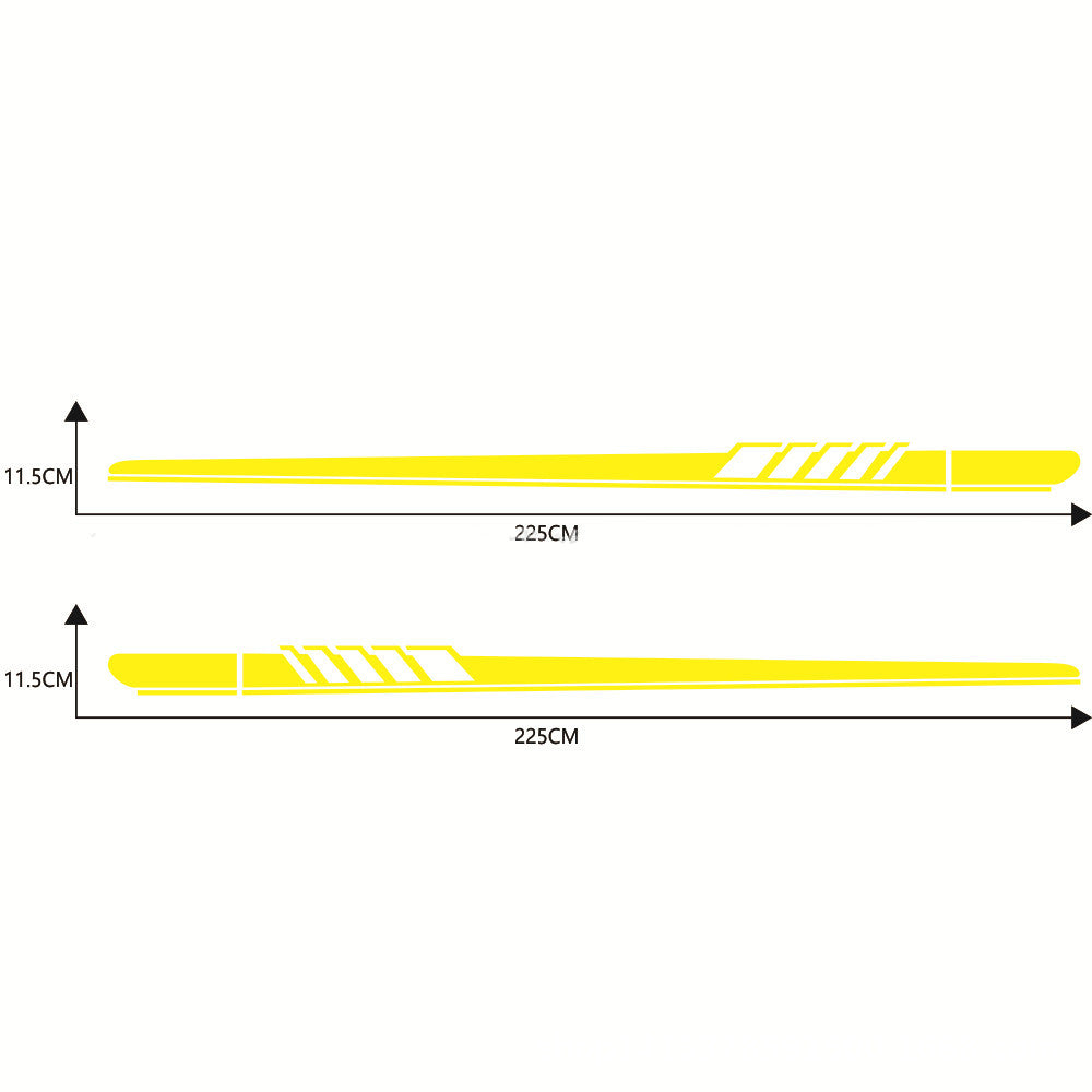 Flag Village Side skirt stripe side car sticker decoration 225 X 11.5 CM