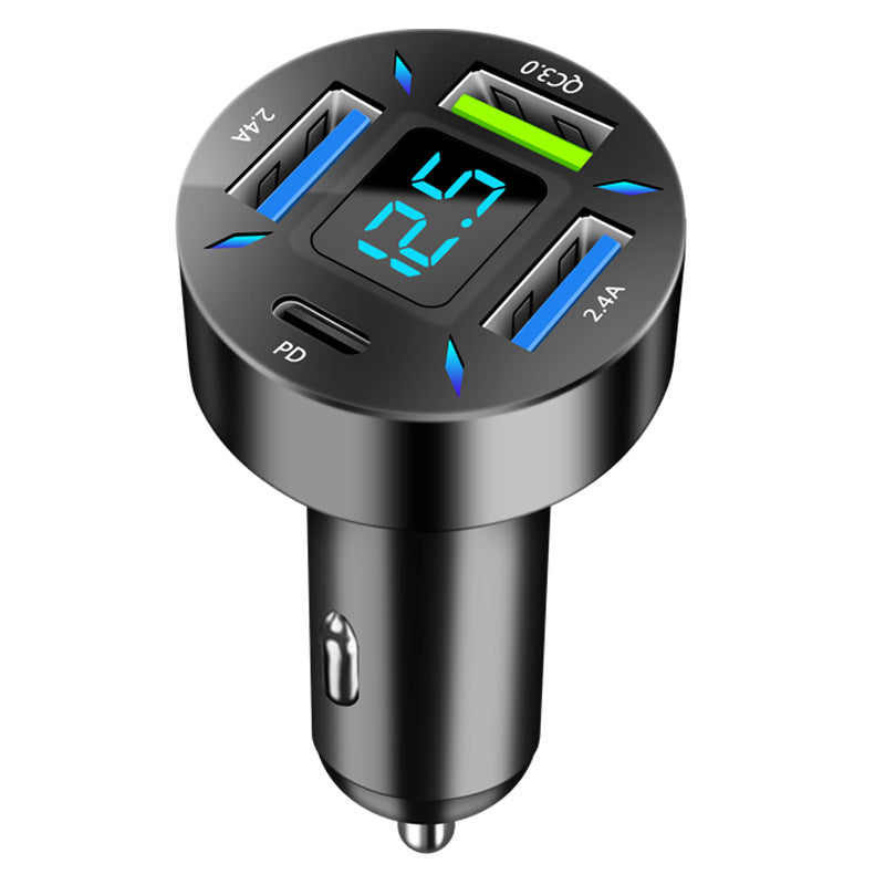Flag Village Four-port Car Charger 4 Port USB Car Charger 7000MA