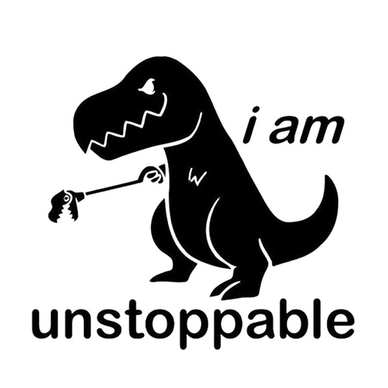 Flag Village Cute Cartoon Dinosaur Car Sticker 15CM