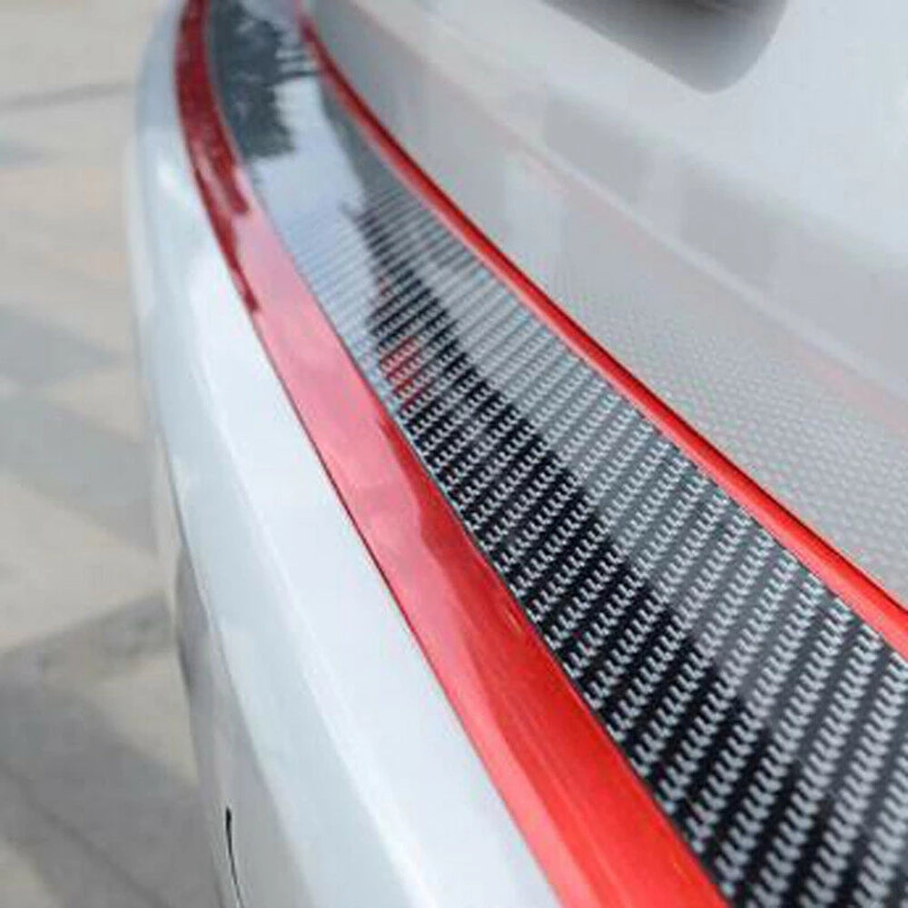Flag Village outdoor Car Carbon Fiber Pattern Door Sill Decorative Protective Sticker