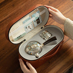 Flag Village Silver Gilded Tea Set Package Gift Box
