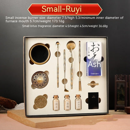 Flag Village Pure Copper Incense Burner Xiangdao Starter Set With Gift Box