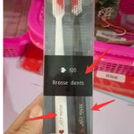 Flag Village Black And White Couple Toothbrush Combination Two Gift Box Set