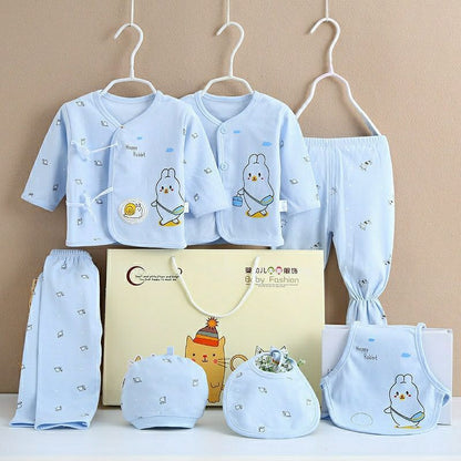Flag Village Pure Cotton Baby Clothes Spring And Autumn Summer Children Gift Box Set