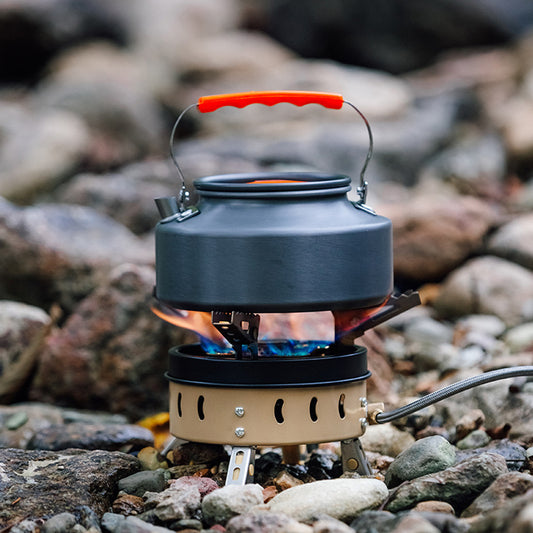 Flag Village Portable Windproof Camping Cookout Gas Stove Holder Set