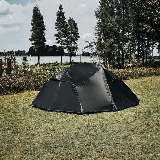 Flag Village Double Layer Anti-storm Four Seasons Aluminum Pole Tent Outdoor Camping Tent