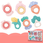 Flag Village Baby Rattle Plastic Toy Gift Box Set