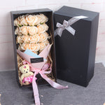 Flag Village Rose Bouquet Soap Flower Gift Box