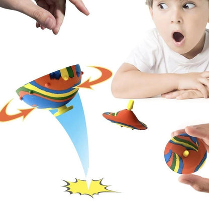 Flag Village Children Toys Camouflage Bounce Rubber Popping Bowls Novelty Elastic Hip Hop Jumps Fidget Toys Outdoor Funny Sports Gifts For Kids