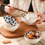 Flag Village Rattan Japanese Retro Rice Bowl Gift Box