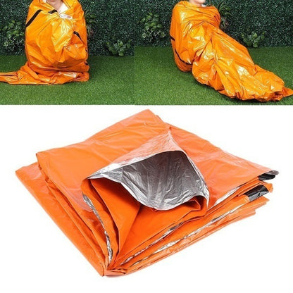Flag Village Emergency Sleeping Bag Aluminized Orange Outdoor