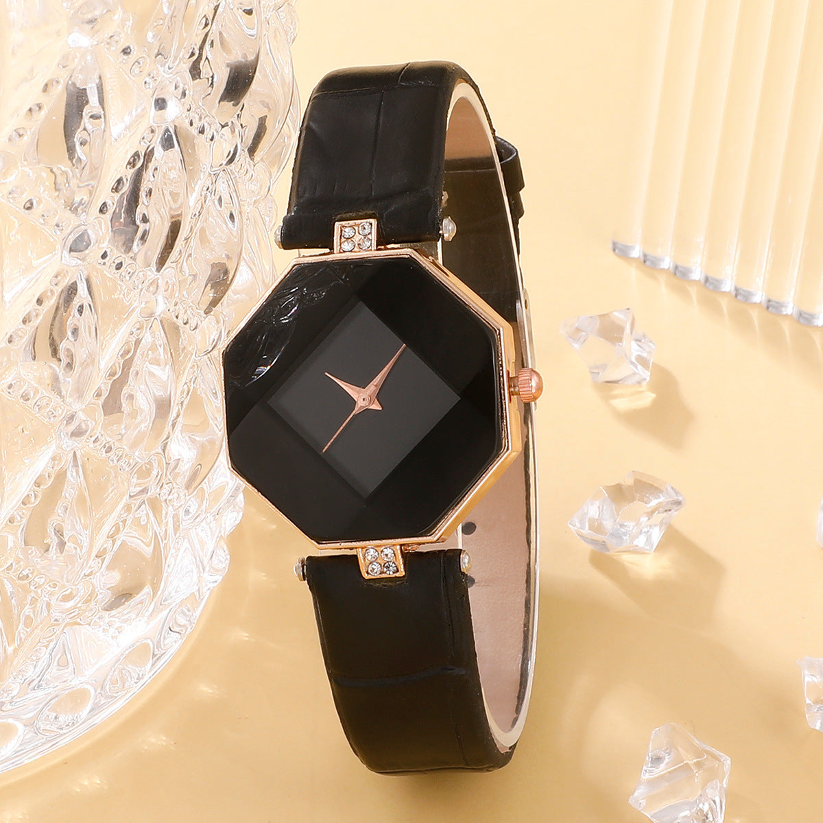 Flag Village Women's Watch Korean-style Retro Artistic Personalized Minority Trendy Quartz Gift Box