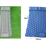 Flag Village Outdoor Camping Travel Portable Inflatable Cushion Built-in Foot Inflatable