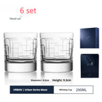 Flag Village Handmade Whiskey Shot Glass Imported Liquor Glass Set Gift Box