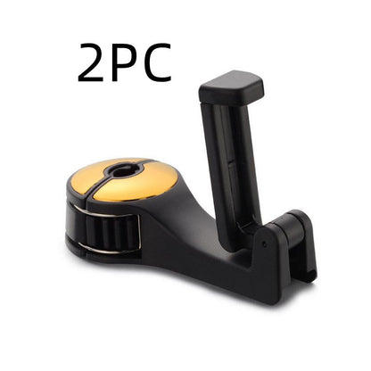Flag Village Auto Tools Car Headrest Hook Phone Car Holder Car Hanger For A4 B6 Seat Back Hanger Storage Hook Phone Holder Auto Fastener Clip