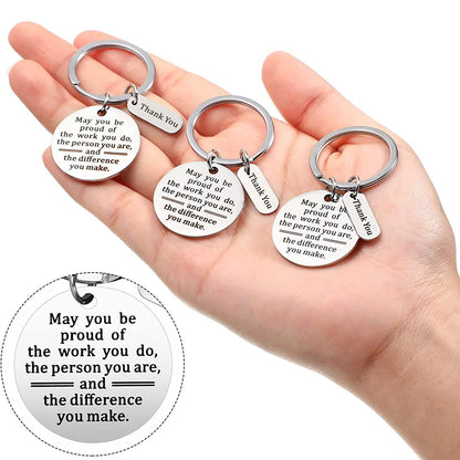Flag Village Stainless Steel Key Ring Encourage And Thank Colleagues For Their Friendship Gifts