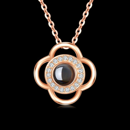Flag Village Hot Valentine's Day Gifts Metal Rose Jewelry Gift Box Necklace For Wedding Girlfriend Necklace Gifts