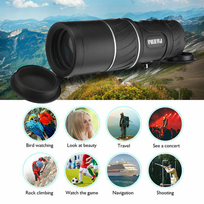Flag Village 40x60 Day Night Vision HD Optical Monocular Hunting Camping Handheld Telescope Life Waterproof, Anti-Fog Monocular Suitable For Observing Nature Animals