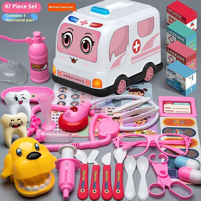 Flag Village Children's Doctor Toy Set Tool Medical Box