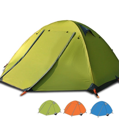Flag Village Triple Double Double Double Door Aluminum Pole Camping Tent