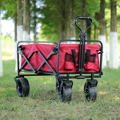 Flag Village New Outdoor Lightweight Camping Folding Small Trailer