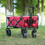 Flag Village New Outdoor Lightweight Camping Folding Small Trailer