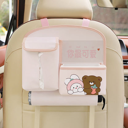 Flag Village Auto Tools Multifunctional Car Storage Bag Cute Cartoon