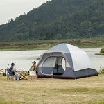 Flag Village Outdoor Tent Quick Build Glass Pole Waterproof Shading Large Space Rain Camping Travel Tent