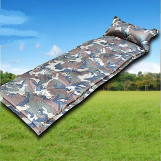 Flag Village Camo Automatic Inflatable Cushion With Pillow Outdoor Camping Camping Damp