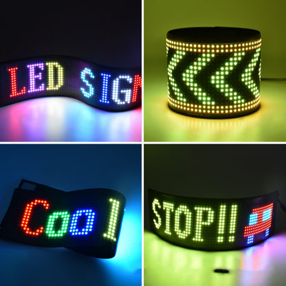 Flag Village Auto Tools Programmable Car LED Sign LED Full-color Advertising Screen Ultra-thin Display Screen Custom Text Pattern Animation Display Car