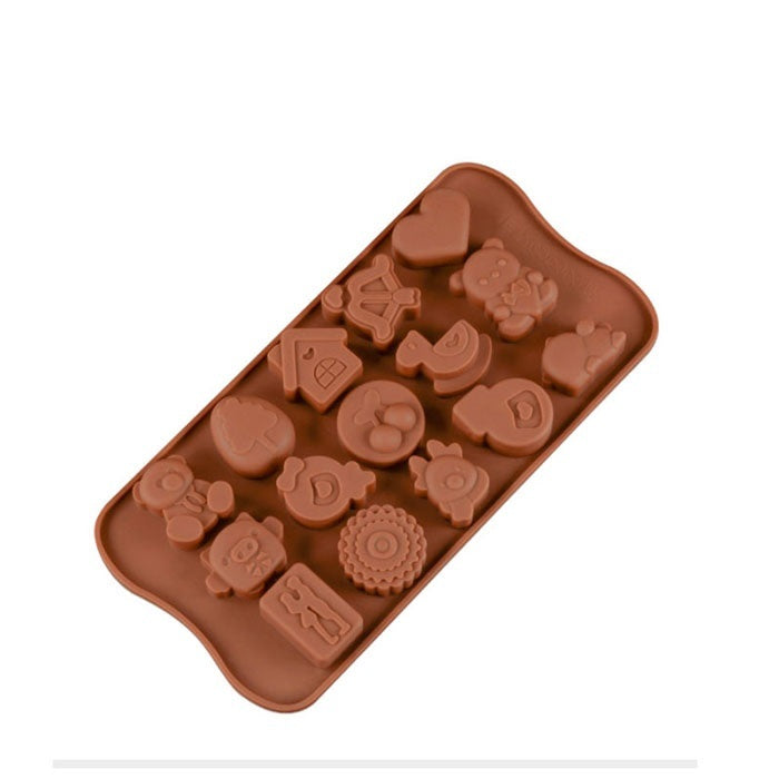 Flag Village Silicone Chocolate Brown Love Heart Mold Gift Box
