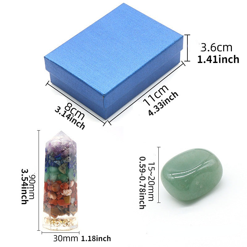 Flag Village Colorful Series Crystal Stone Gift Box