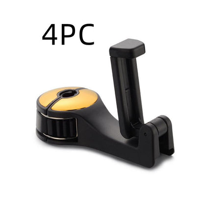 Flag Village Auto Tools Car Headrest Hook Phone Car Holder Car Hanger For A4 B6 Seat Back Hanger Storage Hook Phone Holder Auto Fastener Clip