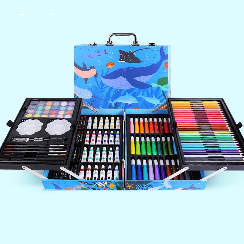 Flag Village Children's Painting Watercolor Pen Gift Box Set