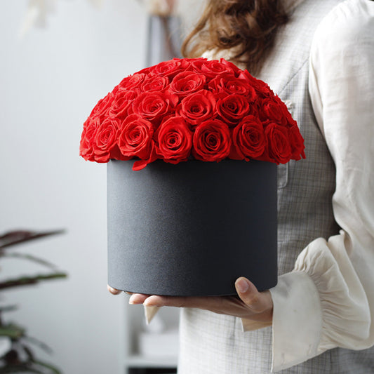 Flag Village Bucket Rose Flower Box Valentine's Day Christmas Creative Gift