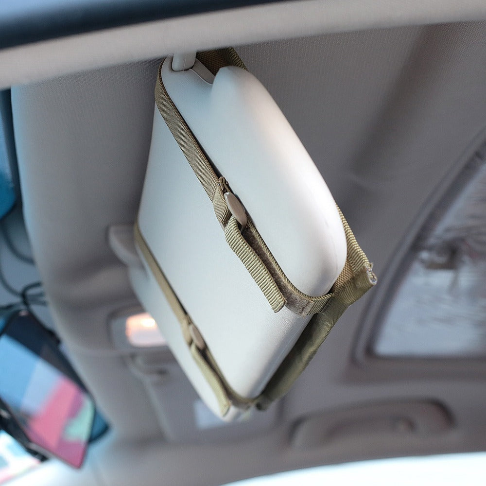 Flag Village Auto Tools Car Sunshade Tactical Storage Bag Visor Panel Holder Car Auto Accessories